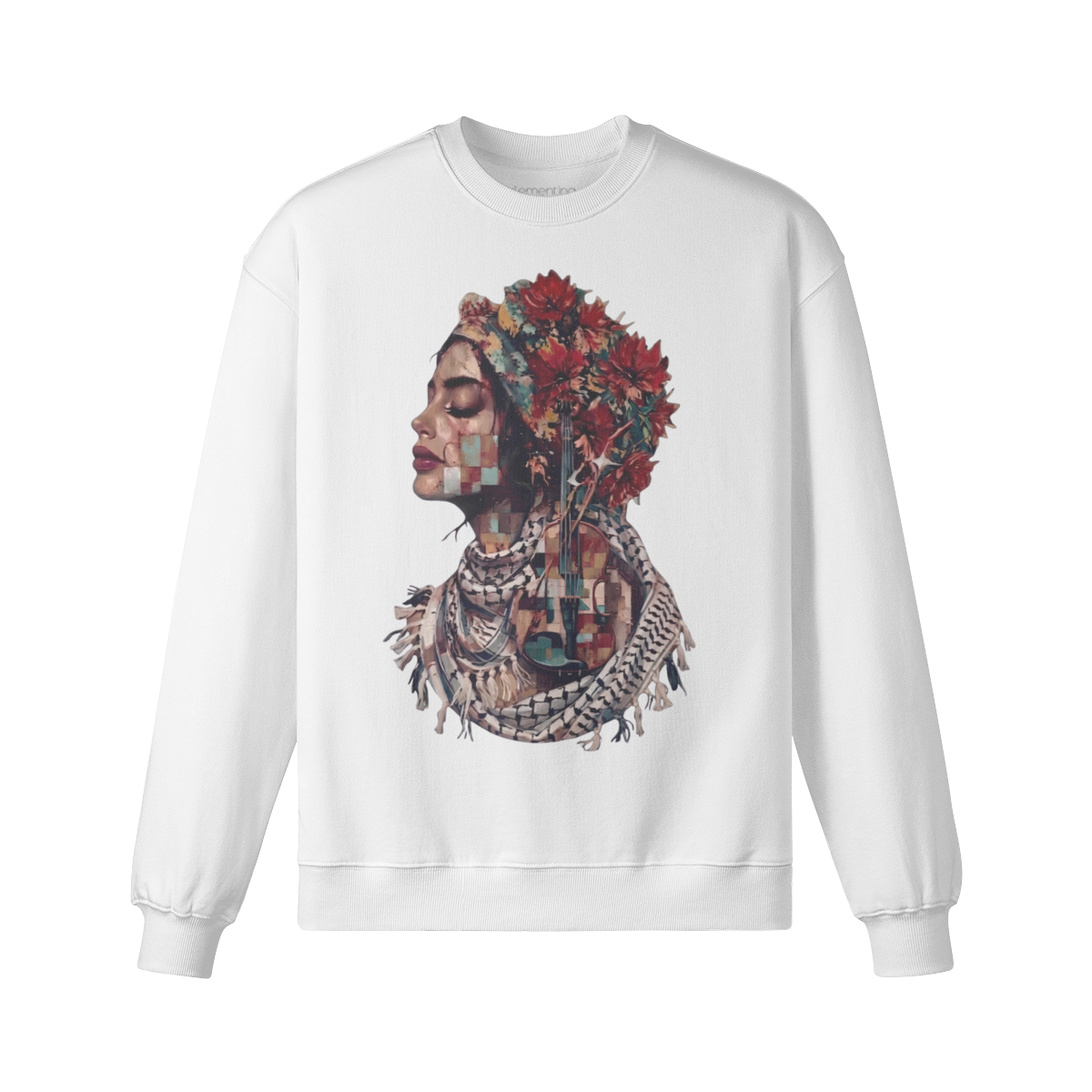 violin lady unisex oversized sweatshirt